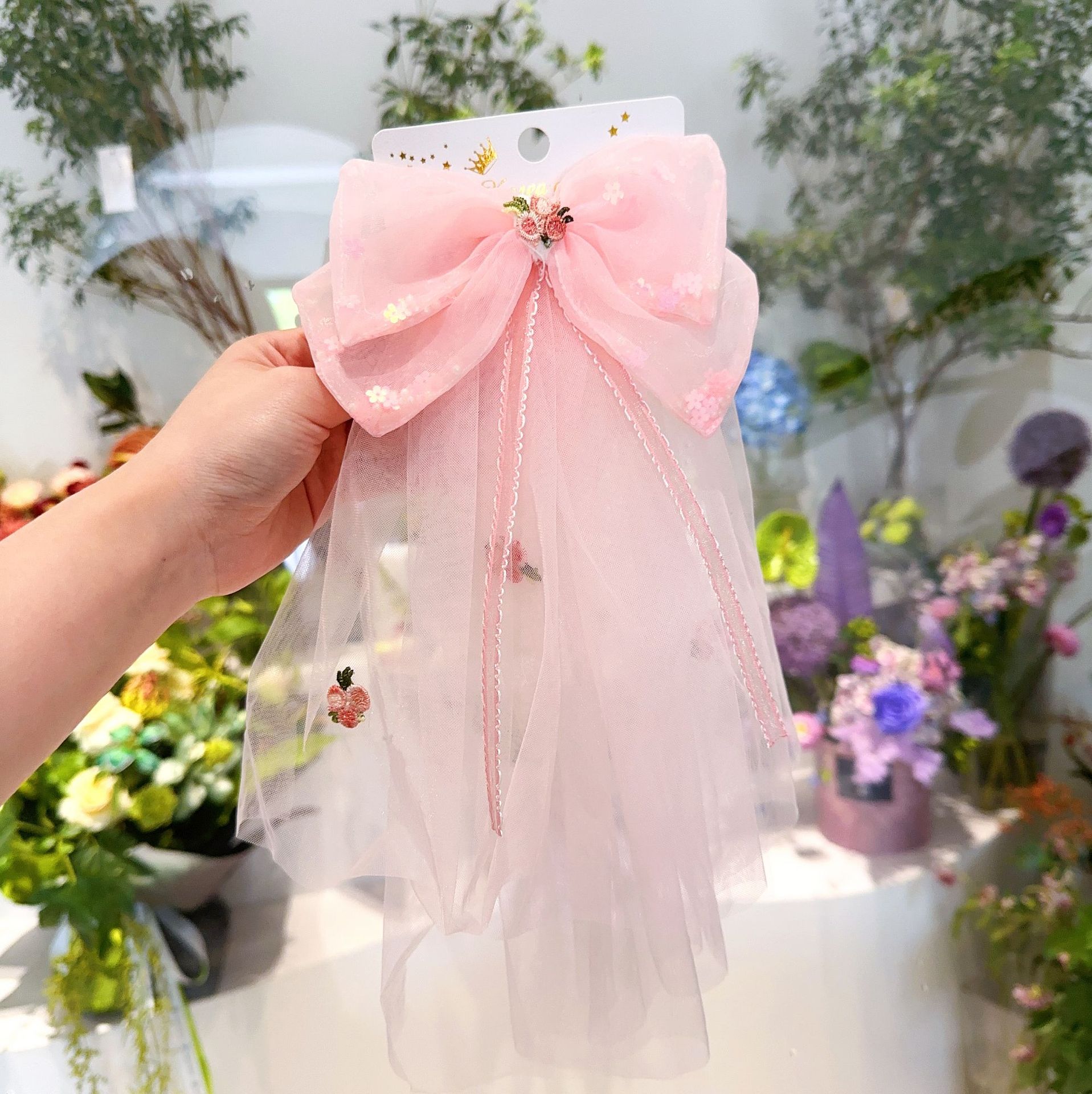 儿童发夹可爱库洛米发饰小女孩蝴蝶结发夹宝宝洛丽塔装扮饰品发卡详情5