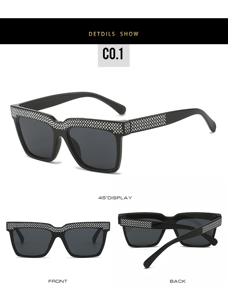 欧美连体镜片一字镶钻太阳镜高级感轻奢百搭眼镜户外遮阳派对墨镜详情7