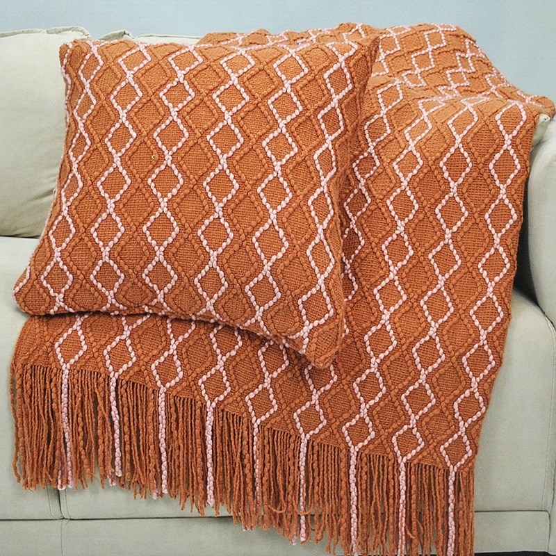 Bed cover, knitted blanket, tassel, sofa cover blanket, bed end blanket, nap blanket, air conditioning blanket, cover blanket, lap blanket, leisure blanket pic 21