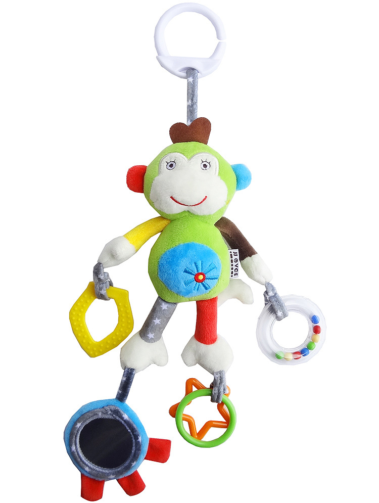 JJOVCE Baby Intelligence Soothing Doll, multi-functional animal bed bell, bed hanger, stroller hanger, baby cloth toy doll pic 47