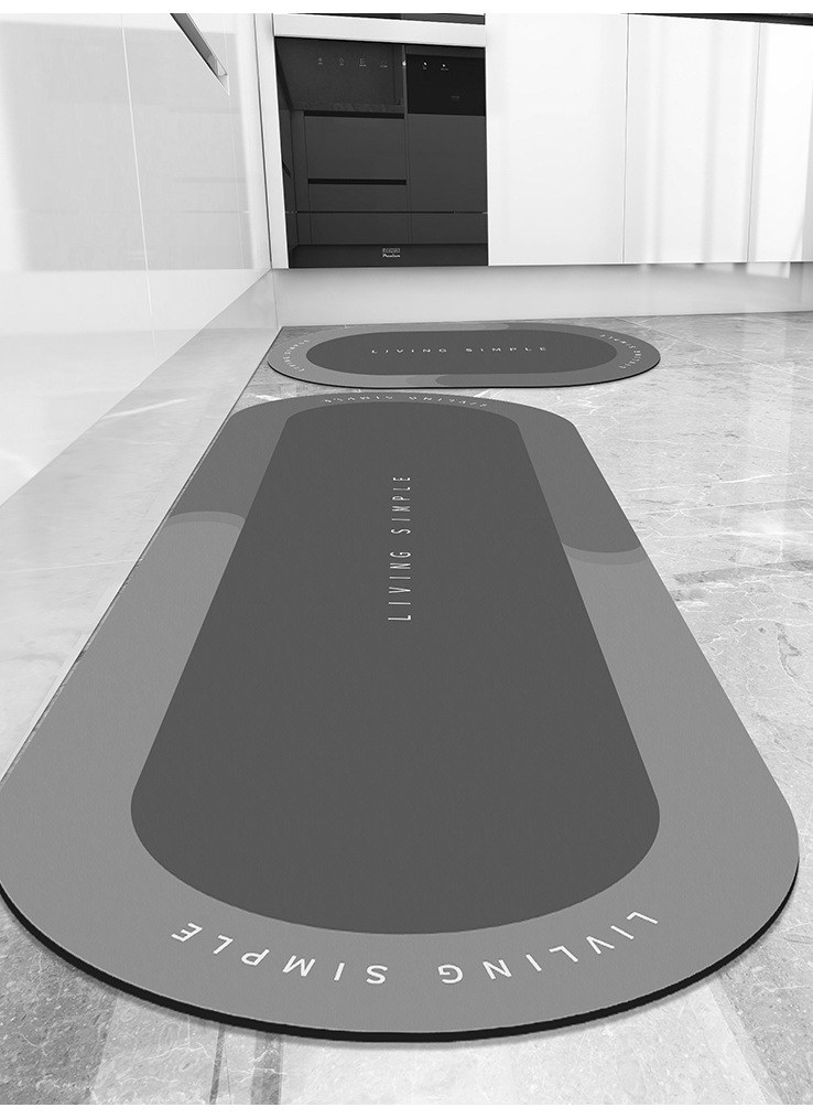 Customized diatom mud soft absorbent kitchen floor MATS, foot MATS, anti-slip carpets for bathroom doors and toilets, and home bathroom fixtures pic 10