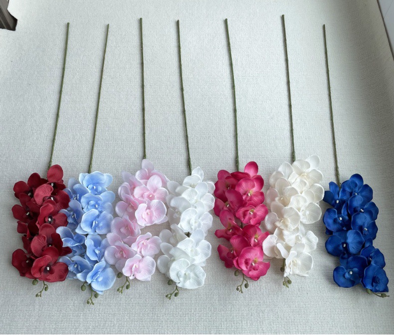 蝴蝶兰仿真花假花婚庆家居庆典装扮户外酒店装饰拍照摄影道具详情12