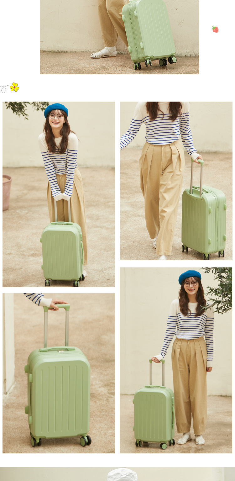 小清新行李箱女日系拉杆箱男结实耐用学生万向轮密码旅行箱皮箱子详情13