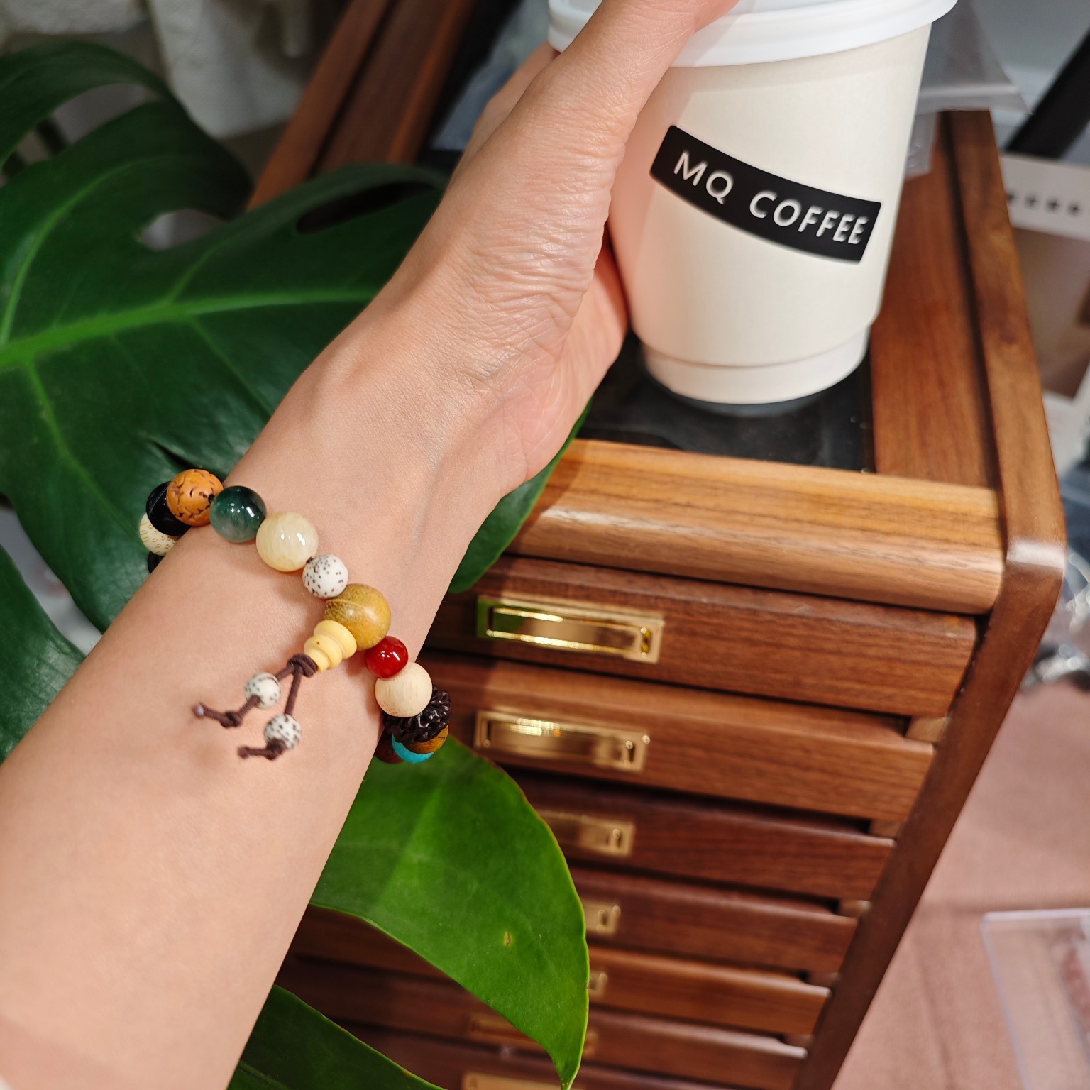 18-seed bracelet, hand-held 18-seed Bodhi bracelet, female Bodhi bracelet, 18-seed multi-treasure Buddhist prayer beads, commemorative jewelry pic 12