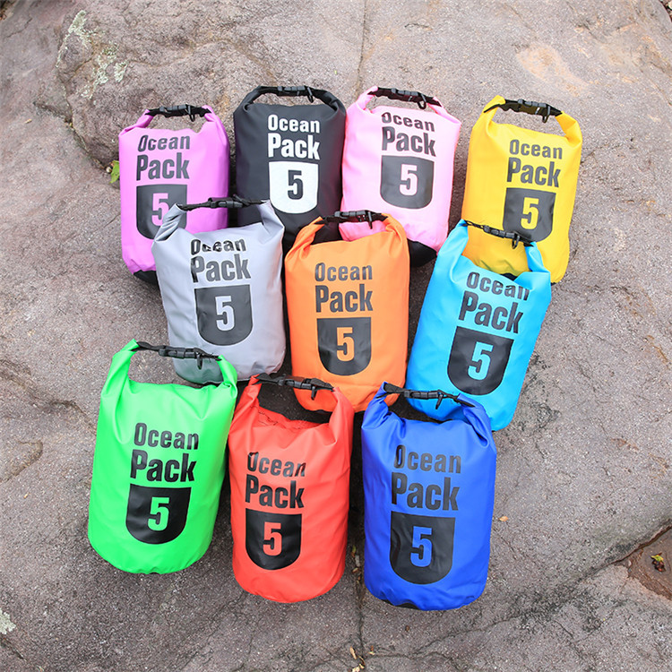 Factory direct supply of outdoor drift bucket bags, sports waterproof bucket bags, colored waterproof fabric bags, beach camping backpacks pic 29