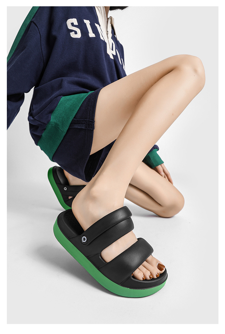 厚底凉鞋女4.0踩屎感露趾透气沙滩鞋夏季户外防滑增高凉拖花园鞋详情22