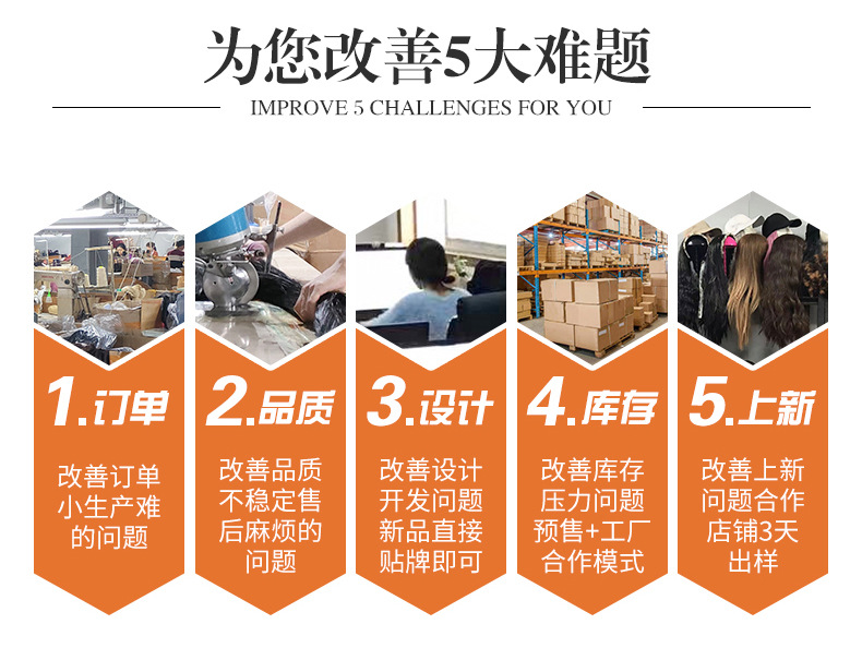 Autumn and winter new style baseball cap wig women one-piece synthetic long straight hair fashion wigs foreign trade source supplier pic 4