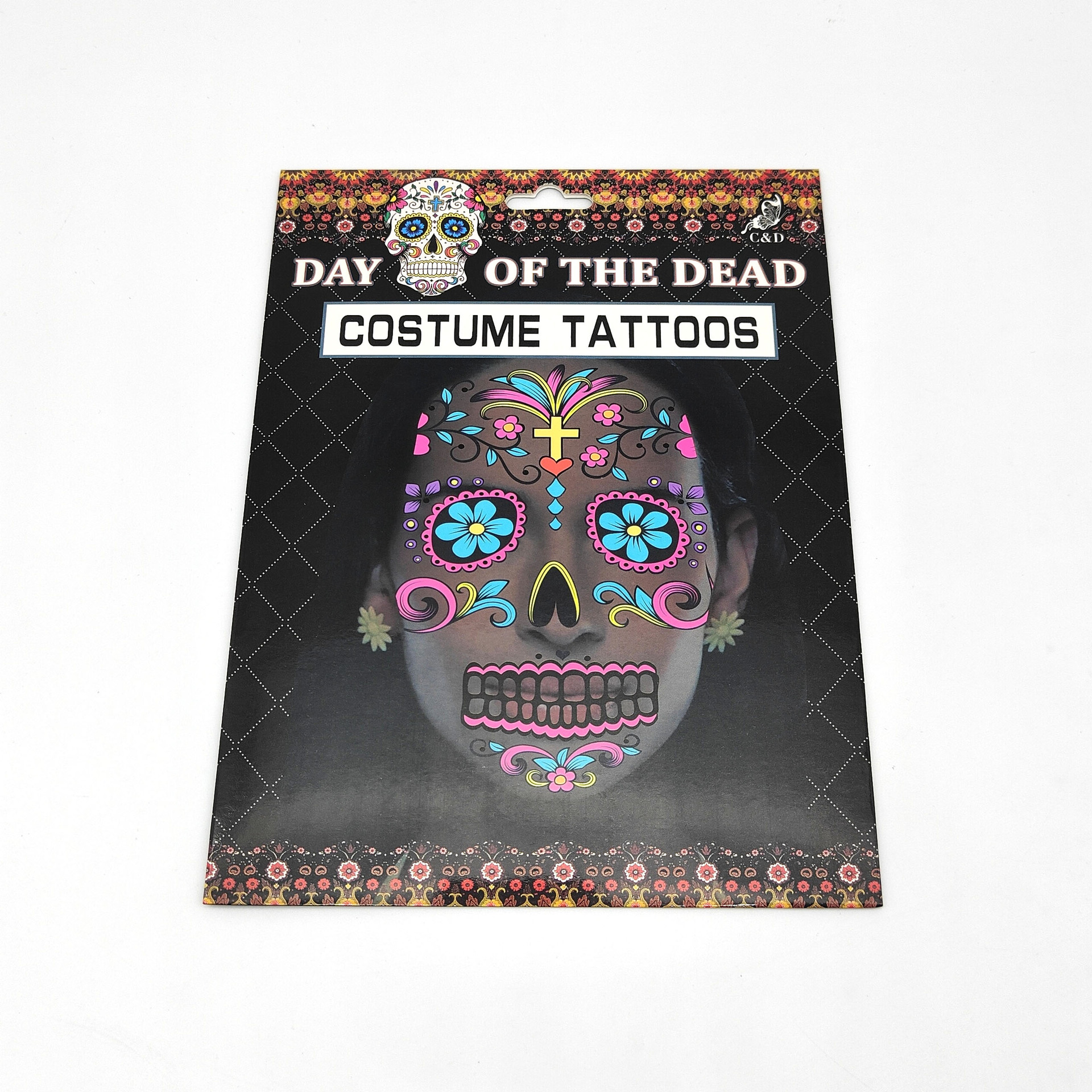 Halloween and Ghost Festival face sticker, one-time water transfer tattoo, festival face sticker, fun and prank pic 7