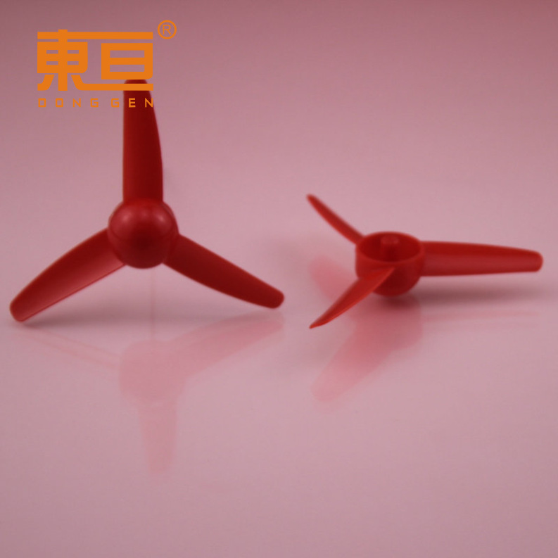Φ803Y1A red three-blade propeller fan blade toy accessory small production part 1mm hole pic 7