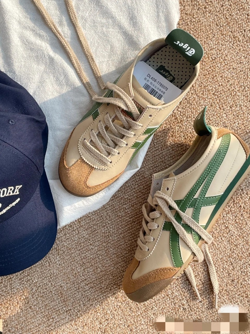 亚瑟Ontsuka Tiger鬼冢虎女式板鞋莆田纯原皮面休闲经典色系男鞋详情8