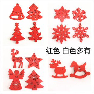 新款特价圣诞节日装饰品 环保天然复古色创意卡通木片品质款现货详情11