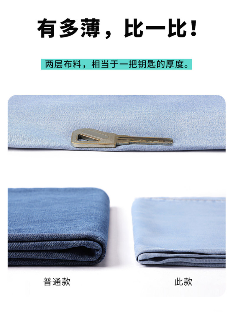 男童夏季裤子薄款天丝牛仔裤2023夏季新款男孩冰丝防蚊裤轻薄透气详情5