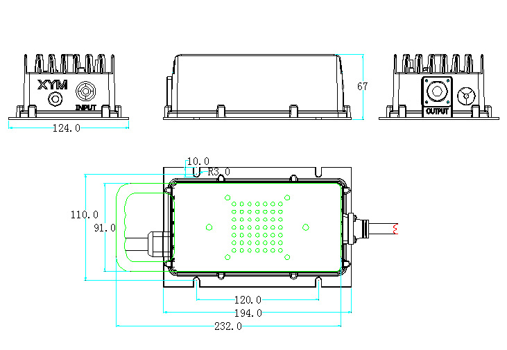 High-speed electric motorcycle surfboard charger 54.6V10A54.6V12A 13-string ternary lithium lead-acid lithium battery pic 4