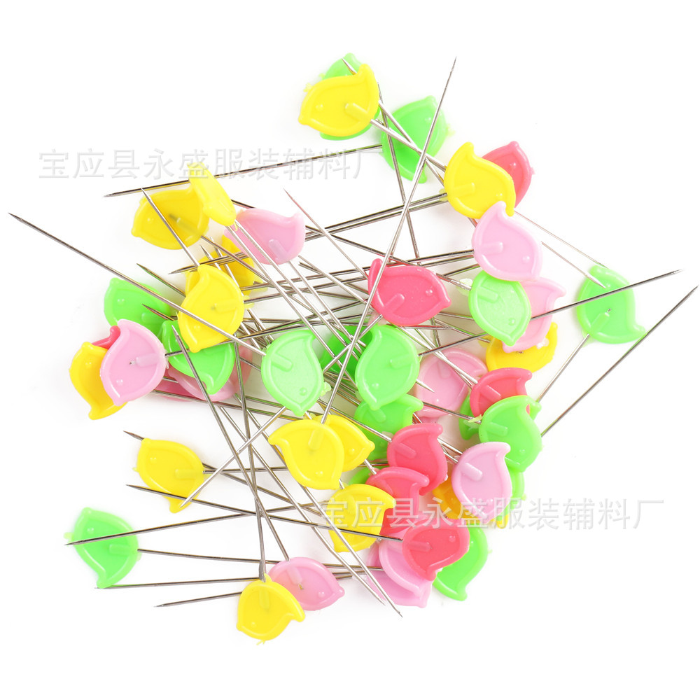 工厂供应彩色小鸟针郁金香形大头针手工装饰塑料定位裁剪针批发详情11