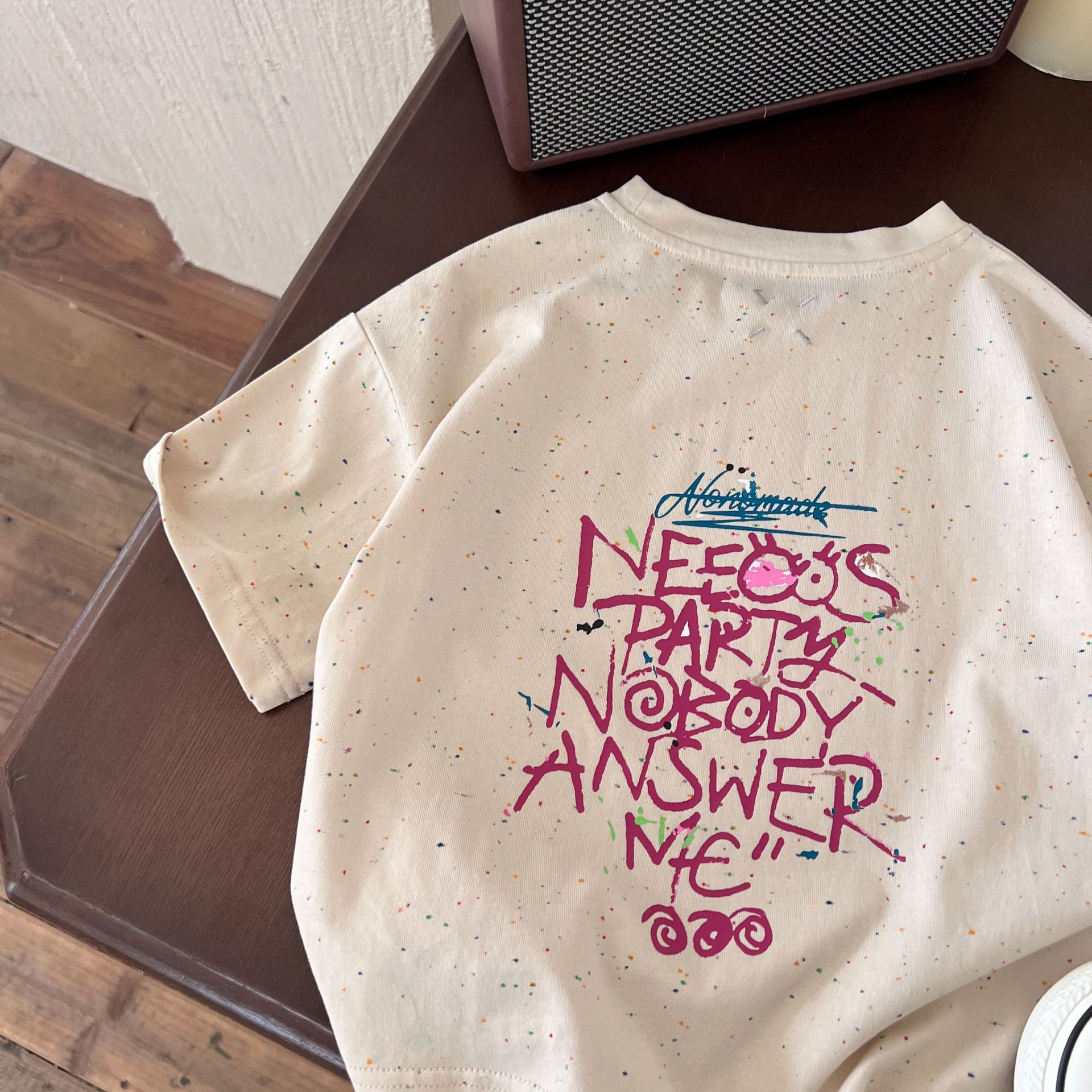 童装短袖2024夏季新款男童可爱涂鸦字母潮流T恤儿童百搭休闲短袖T详情7