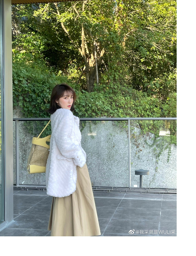 冬季新年羊羔毛皮草短款女网红羊剪绒布加迪全羊毛年轻短外套详情24