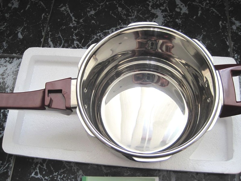 Stainless steel bulging pressure cooker 18-28cm, non-magnetic large capacity 1600-ton base pot pic 9