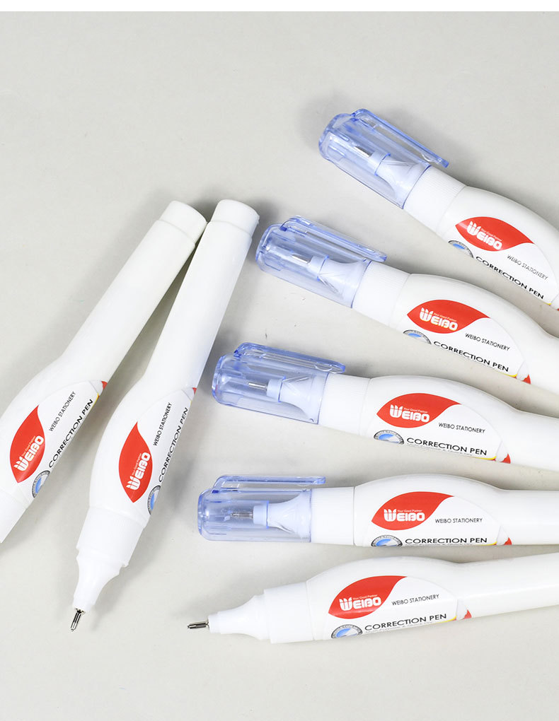 Weibo Simple and Creative White Quick-drying Typos Correction Fluid and Correction Fluid, suitable for both study and office use pic 8