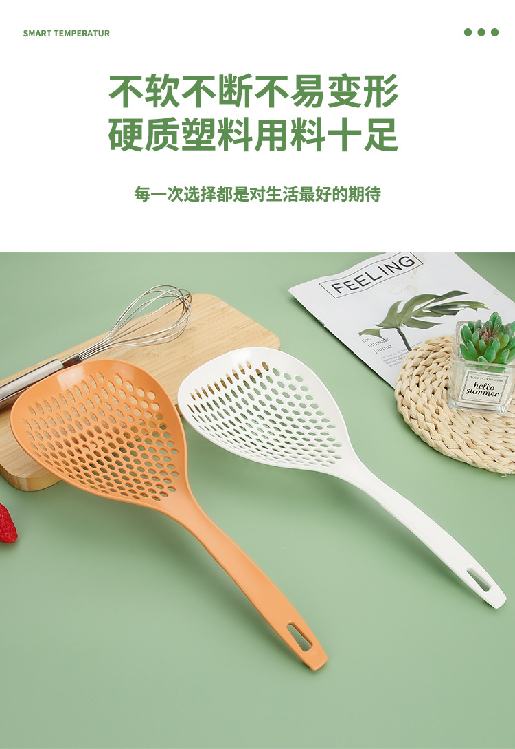 High-temperature resistant large strainer, household kitchen long handle filter screen spoon for scooping dumplings, strainer for scooping noodles, draining water, strainer fence pic 6