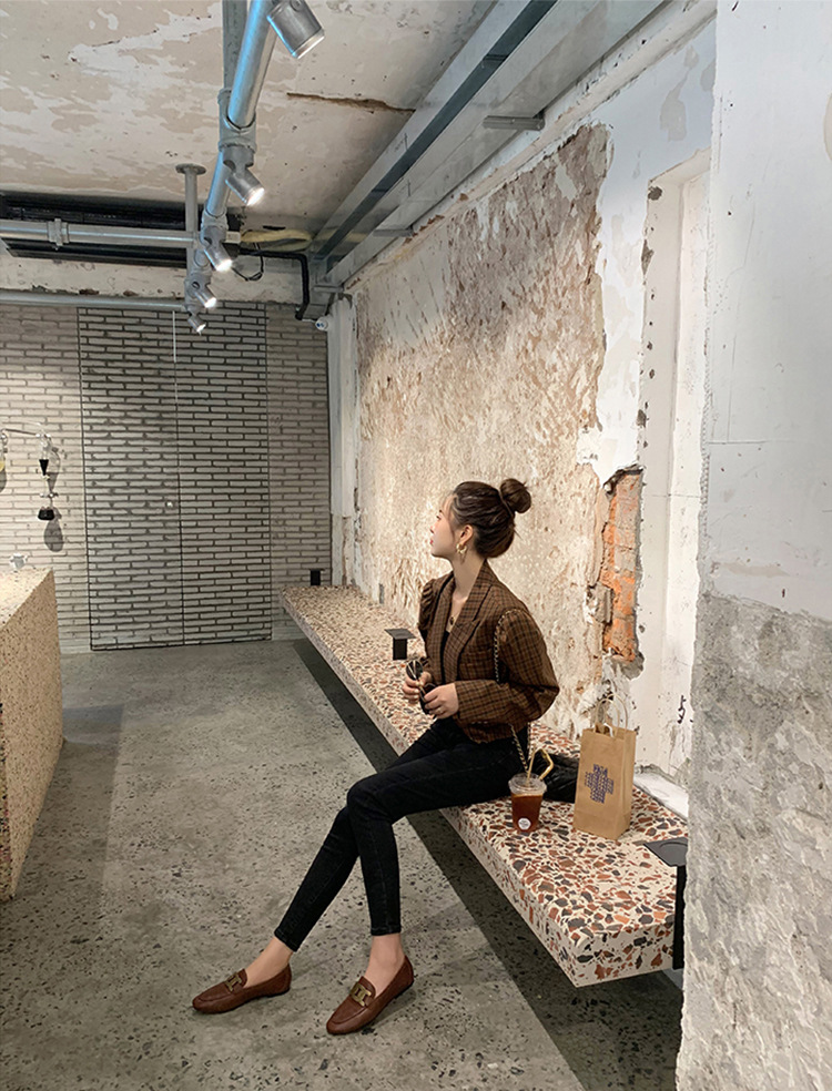 葡萄妈同款厚底乐福鞋女春秋鞋子复古小皮鞋英伦风女鞋夏季详情27