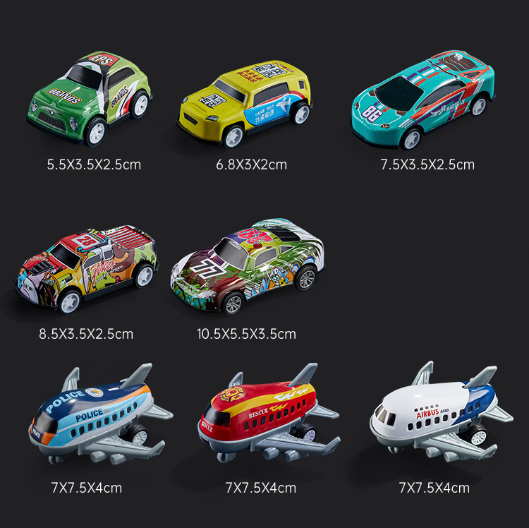 Blind box storage, Huili car, children's toys, alloy airplane model, mini car, metal tin car, bucket storage wholesale, other categories, endless childlike fun pic 11