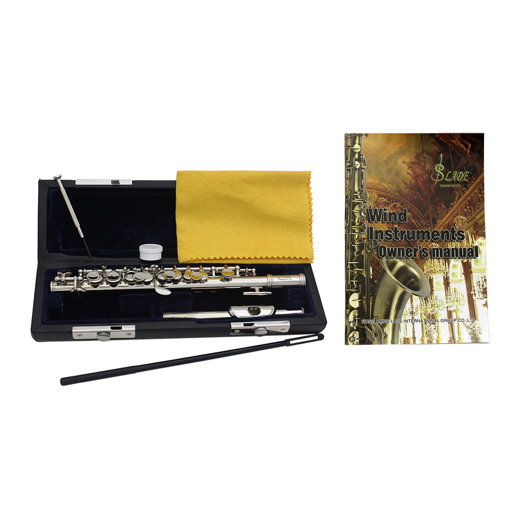 SLADE plata C tono 16 hoyo piccolo blanco cobre cuerpo de tubo plus E key nivel de examen inicial western instruments flautas al por mayor pic 2