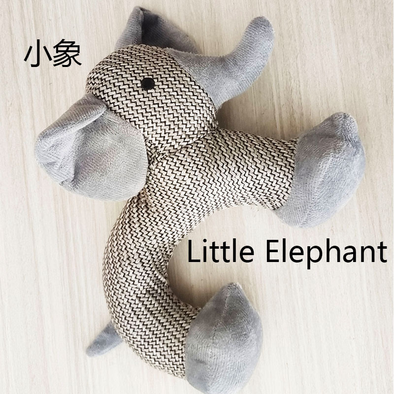 工厂跨境货宠物磨牙洁齿发声耐咬吱吱叫毛绒玩具狗狗解闷卡通玩具详情7