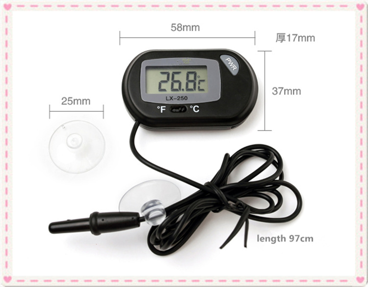 Fish tank water temperature gauge, aquarium electronic thermometer, suction cup, high-precision digital display water temperature gauge manufacturer wholesale pic 17