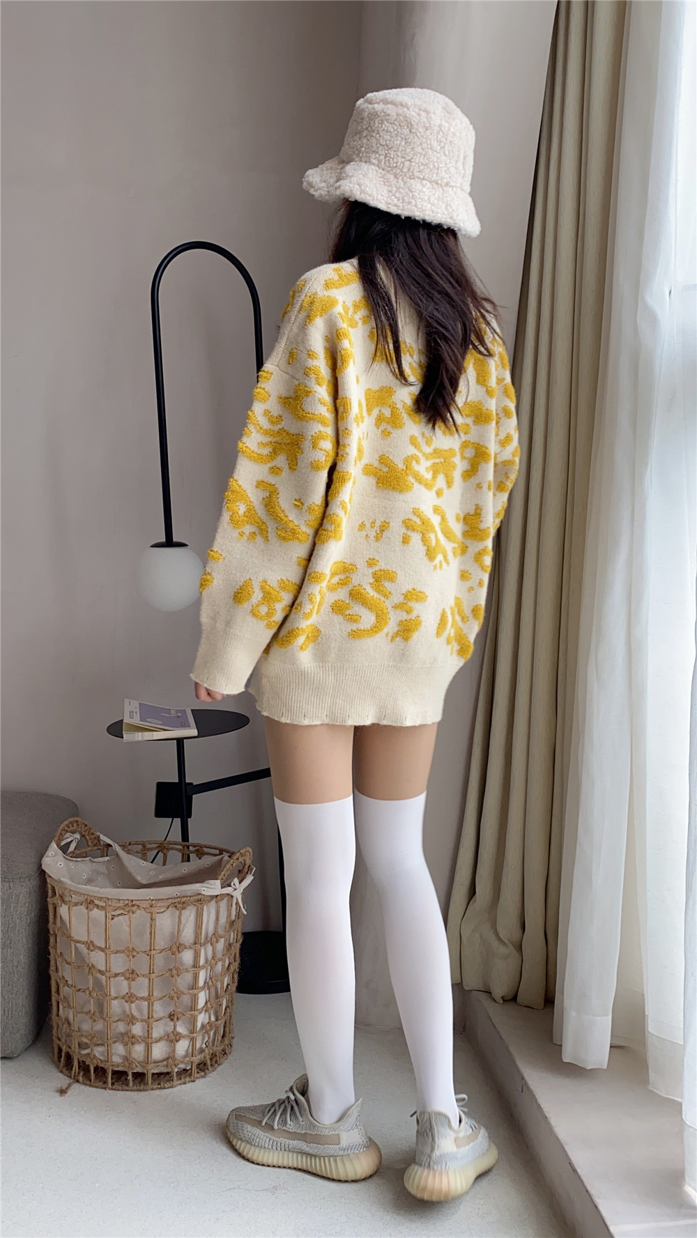 New patchwork stockings, black and white stockings, fake thigh stockings, sweet and cool fake calf stockings, sexy base stockings, pantyhose for women pic 50