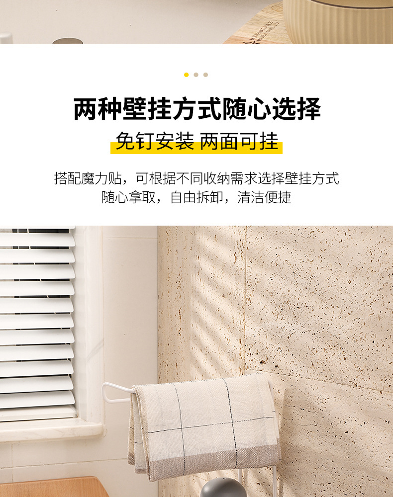 跨境新款海绵抹布架台面免打孔多用途沥水架抹布架厨房收纳架详情8