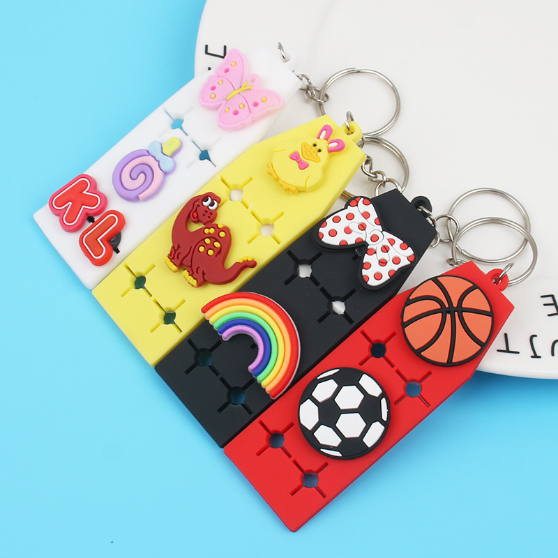 2022 New Keychain pendant EVA key Board Personalized DIY installation board accessory suitable for Crocs and flower shoe buckles 1 pic 11