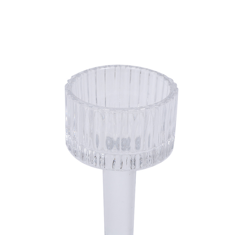 Light luxury glass candle ornaments, romantic dining table, candlelight dinner wholesale, simple decorative ornaments pic 9