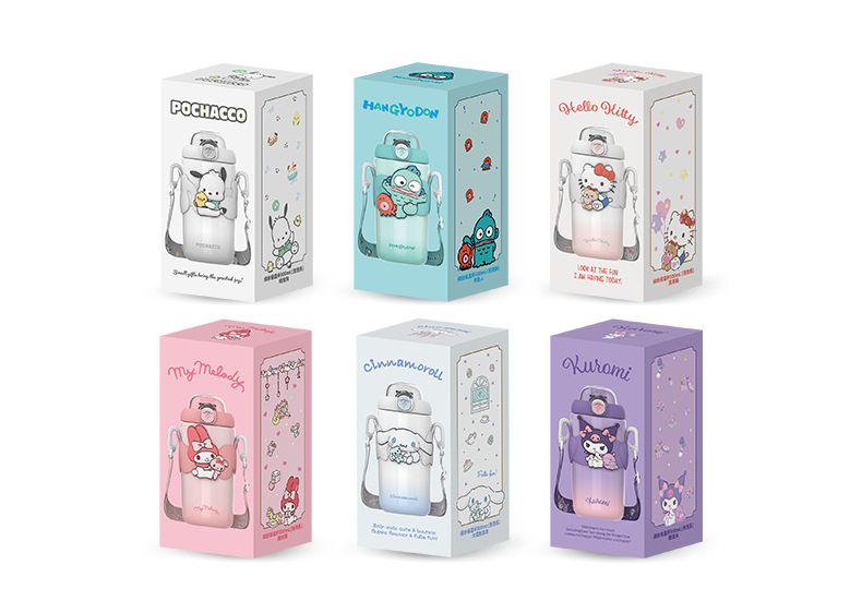 正版联名三丽鸥保温杯316不锈钢大容量水杯卡通可爱便携儿童杯子详情20