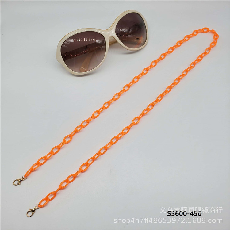 Custom nueva moda simple personalizado acrílico eyewear cadena eyewear colgante cuello anti-caída eyewear cuerda 23121 pic 4
