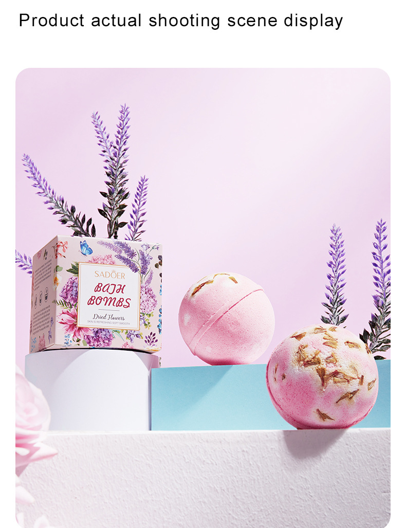 All English SADOER explosive bath salt balls, rose fragrance bath, gentle and skin-friendly bath balls, cross-border export wholesale, exclusive for export, exclusive for export pic 32