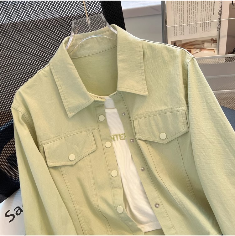 Polo领长袖衬衫女2024春秋新款洋气时尚修身显瘦薄款衬衣外套上衣详情28