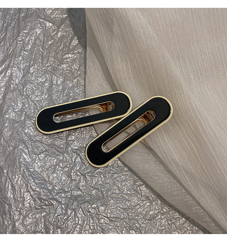 High-end style hair clips for women, summer bangs clips, duckbill clips, internet-famous seamless hair clips, side checkerboard clips, headwear pic 20