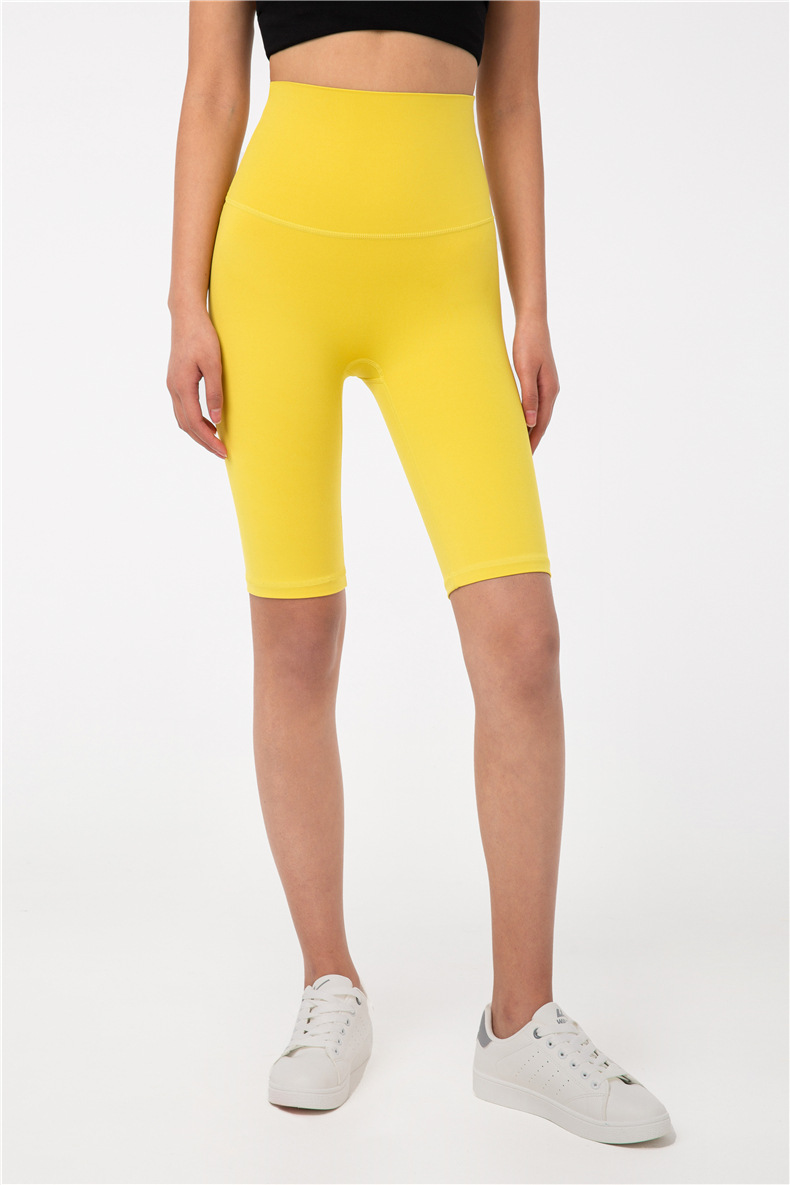 Aidu NULS 5-point nude yoga pants for women, summer tight-fitting yoga wear without a T-shirt, high-waisted and hip-lifting fitness yoga shorts pic 55