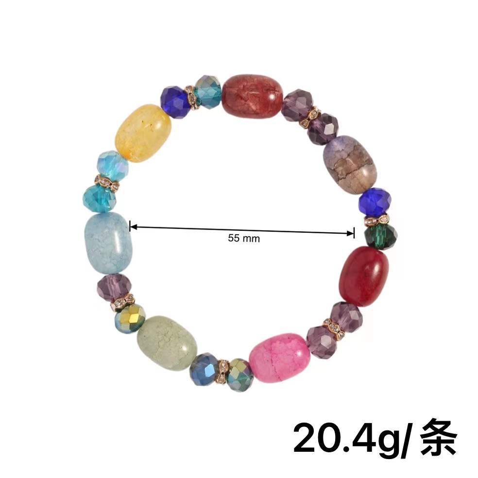 Wholesale of new fashionable Bohemian crystal bead chains, handcrafted alloy pendants and bracelets that are selling well across borders in Europe and America pic 3