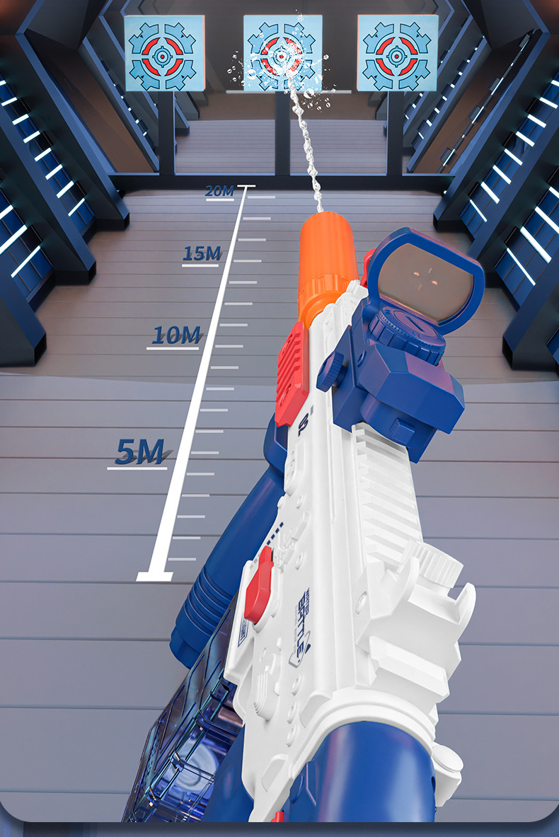 跨境新款SCAR黑科技连发电动水枪儿童夏季全自动喷水呲水枪玩具详情18