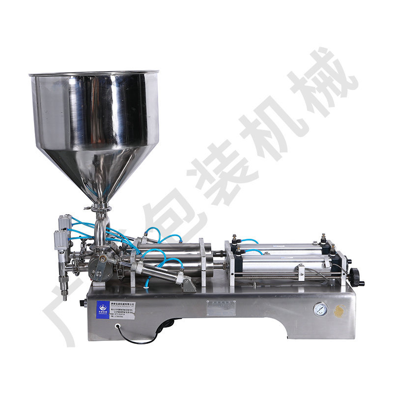 Customized horizontal double-head paste and liquid dual-purpose filling machine, semi-automatic paste and liquid dual-purpose canning machine pic 13