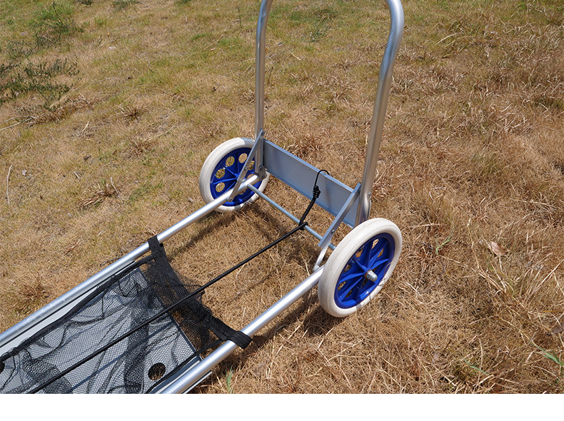 户外装沙滩椅便携折叠手拉车铝合金购物车行李车小拖车拉杆车推车详情6