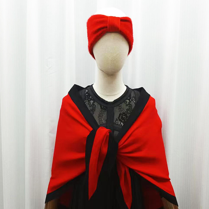 上海故事空调房护肩肩颈披肩女夏季外搭斗篷针织三角巾两用保暖详情1