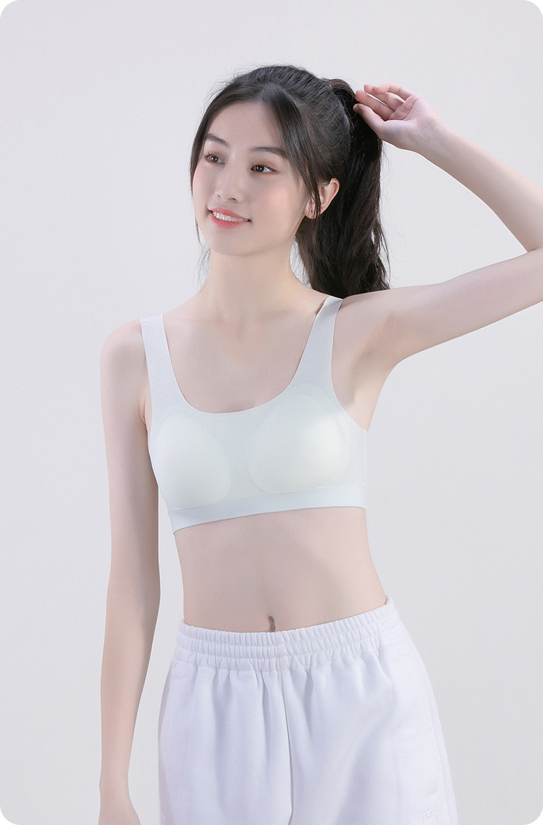 12-18岁发育期运动内衣固定杯防震防凸点不跑杯M支撑力无痕文胸女详情11