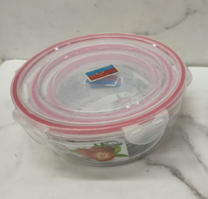 新款密封盒圆形透明pet不易摔破密封食品级塑料保鲜盒加厚防漏详情5