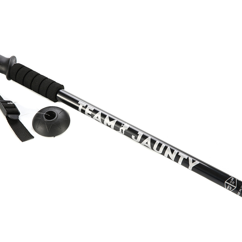Three-section telescopic straight handle curved handle high-strength aluminum alloy outdoor hiking poles, walking sticks and walking crutches pic 13