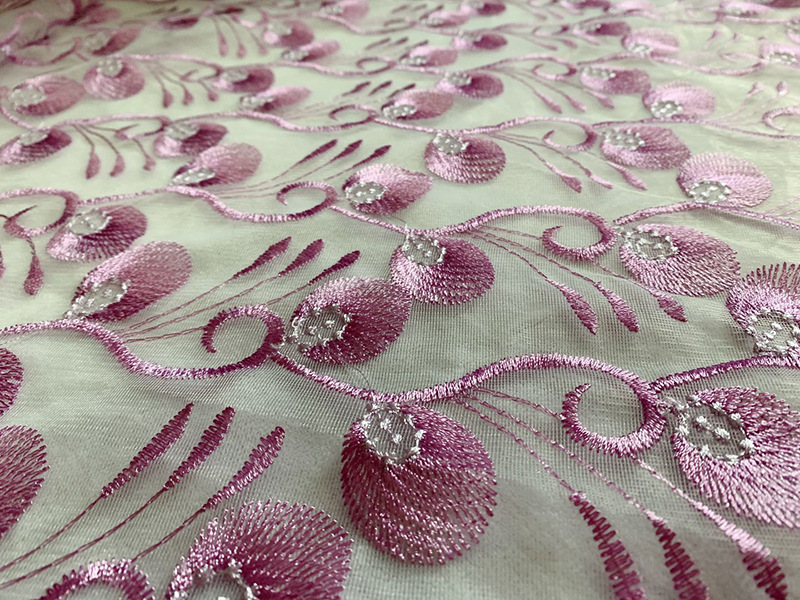 Factory direct sales of home textile accessories, embroidered leaf fabric, skirts, wedding dresses, lace accessories, multiple specifications customized pic 6