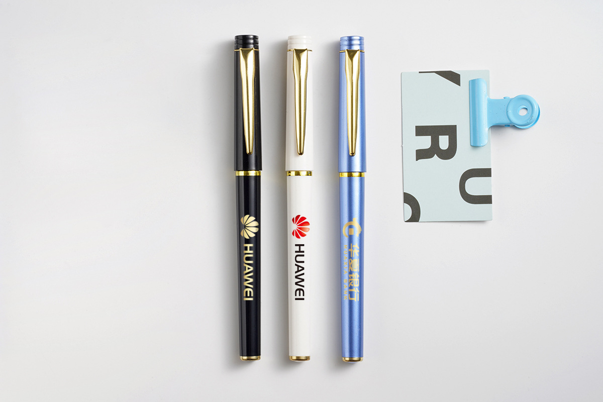 重手感高档中性笔定制logo广告笔黑色签字笔商务礼品笔办公文具详情2