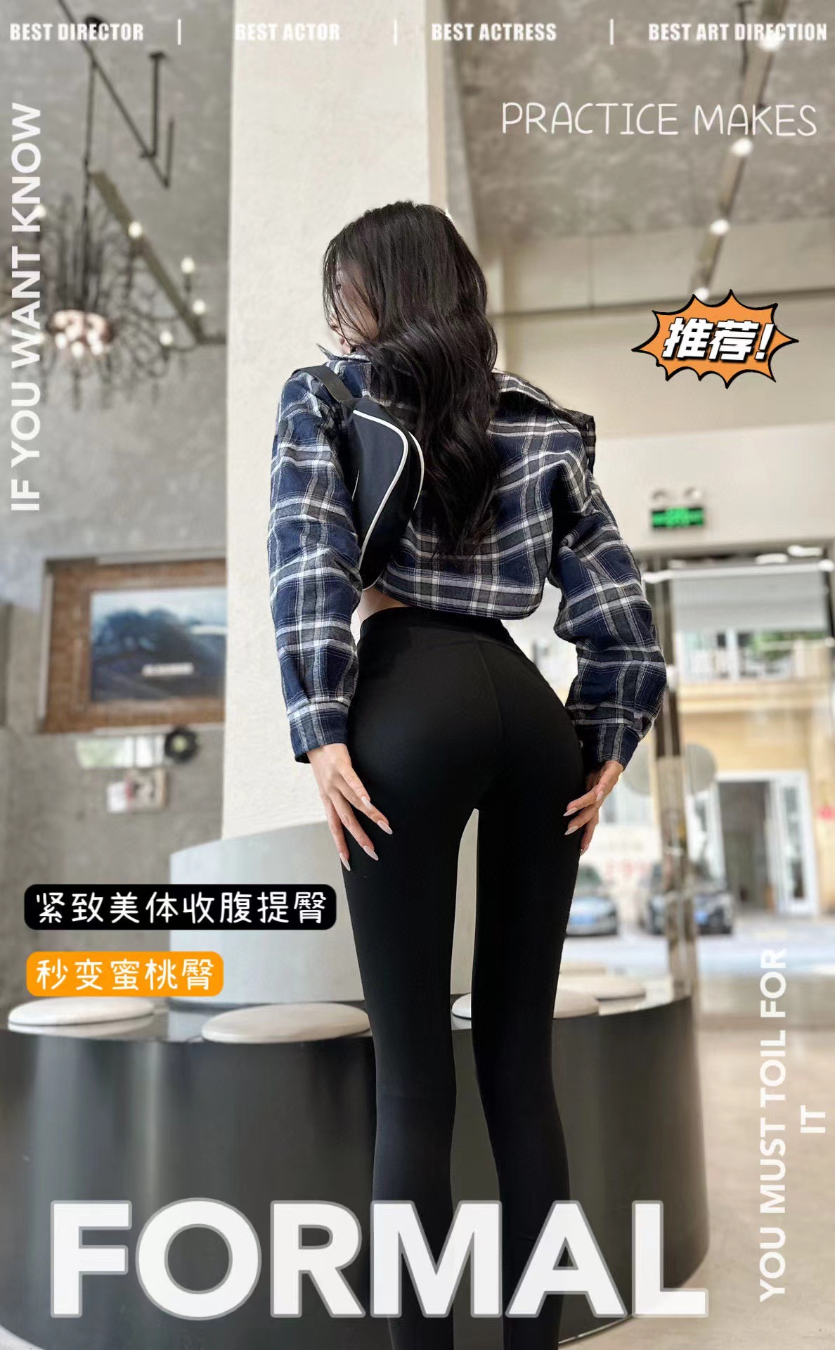 Al por mayor primavera otoño nuevo nueve puntos pantalones de barbie finos solo sin bola para las mujeres leggings pantalones de tiburón slim cintura alta retráctil abdomen pic 3