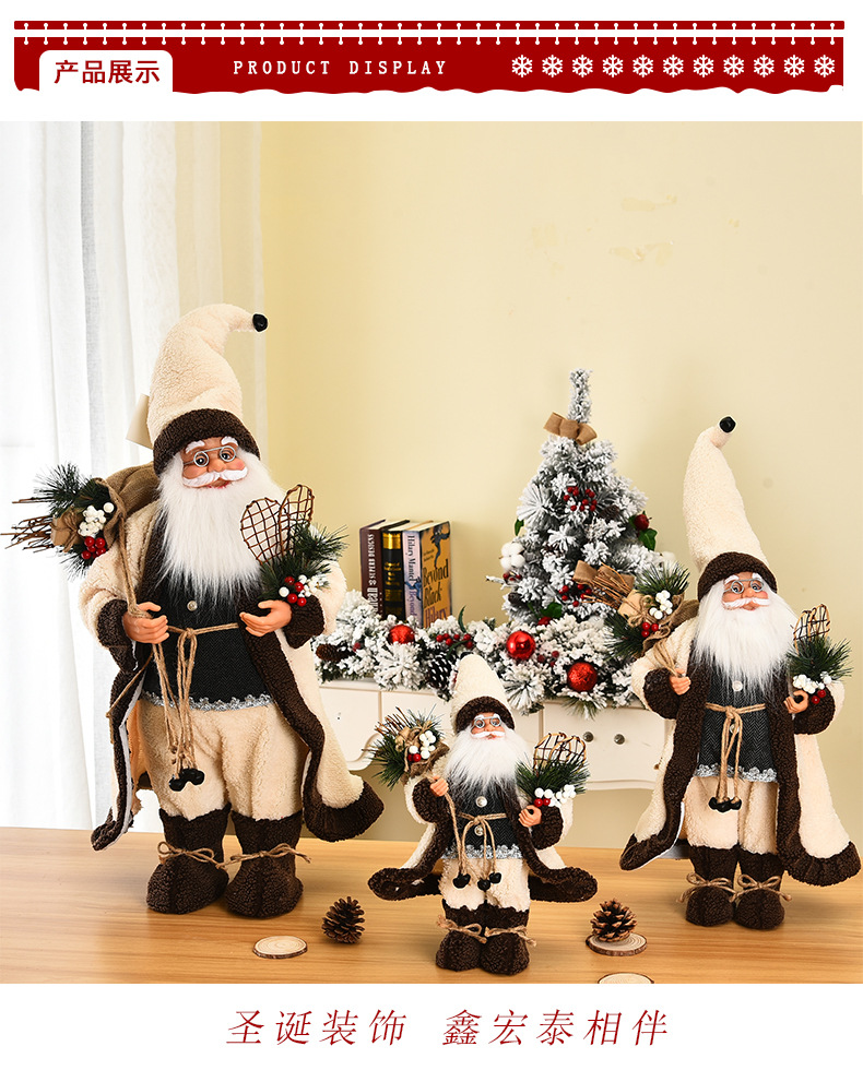 The manufacturer supplies Christmas decorations, simulated Santa Claus, static and fashionable Christmas dolls, display Windows and Christmas products pic 6